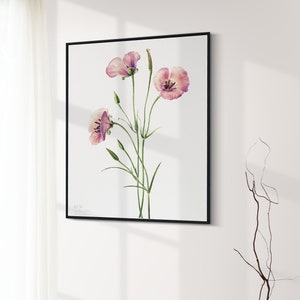 野生の花のアートプリント 植物の花のアート 印刷可能な水彩画の花 即時ダウンロード ヴィンテージ 19 植物のプリント 花柄 印刷可能なアート 17