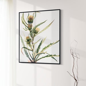 野生の花のアートプリント 植物の花のアート 印刷可能な水彩画の花 即時ダウンロード ヴィンテージ 19 植物のプリント 花柄 印刷可能なアート 16