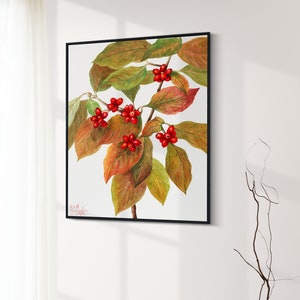 野生の花のアートプリント 植物の花のアート 印刷可能な水彩画の花 即時ダウンロード ヴィンテージ 19 植物のプリント 花柄 印刷可能なアート 34