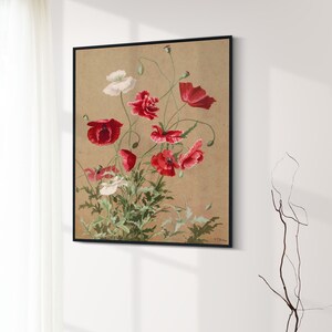 Flowers Art | Printable Digital Download | Vintage Easter Print | Spring Artwork | Vintage flower Painting. Art 5