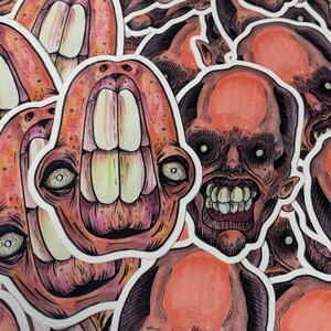 Creepy Head Stickers