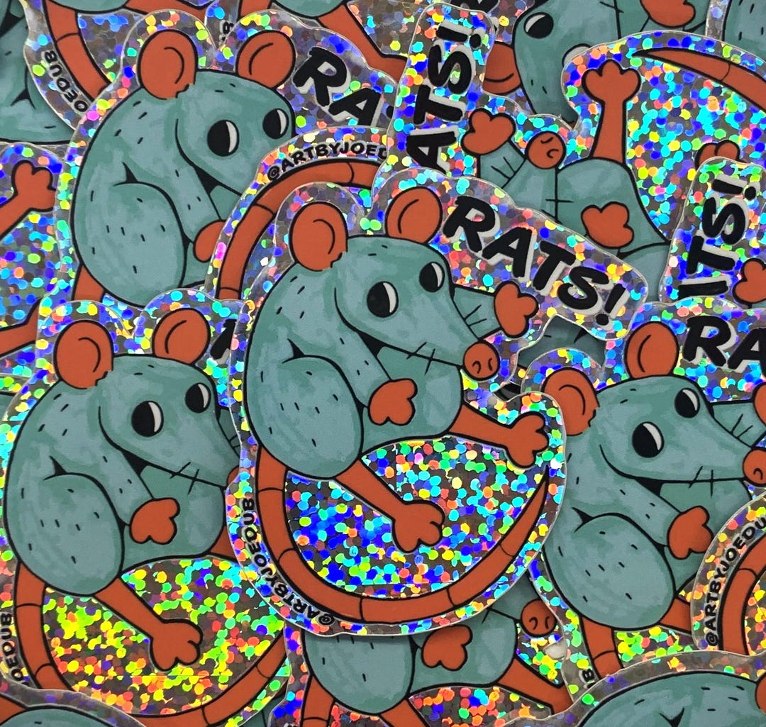Angry Rat Sticker Rats! Sticker - Etsy