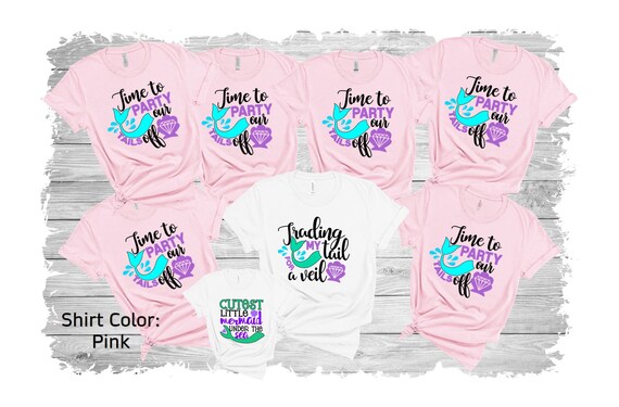 Mermaid Of Honor Maid Bridesmaid Tshirt Mother's Day Gift Mermaid Of Honor Maid Bridesmaid Tshirt Mother's Day Gift