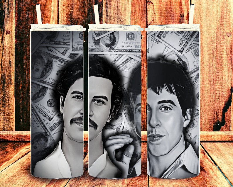 Tony Montana Scarface Pablo Escobar Tumbler Design 20oz Etsy