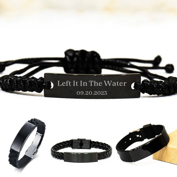 Left It in The Water Bracelet,Personalized baptism Date Name,Custom baptism bracelet Gift Teen Boy Girl Adult,Bible Verse Bracelet