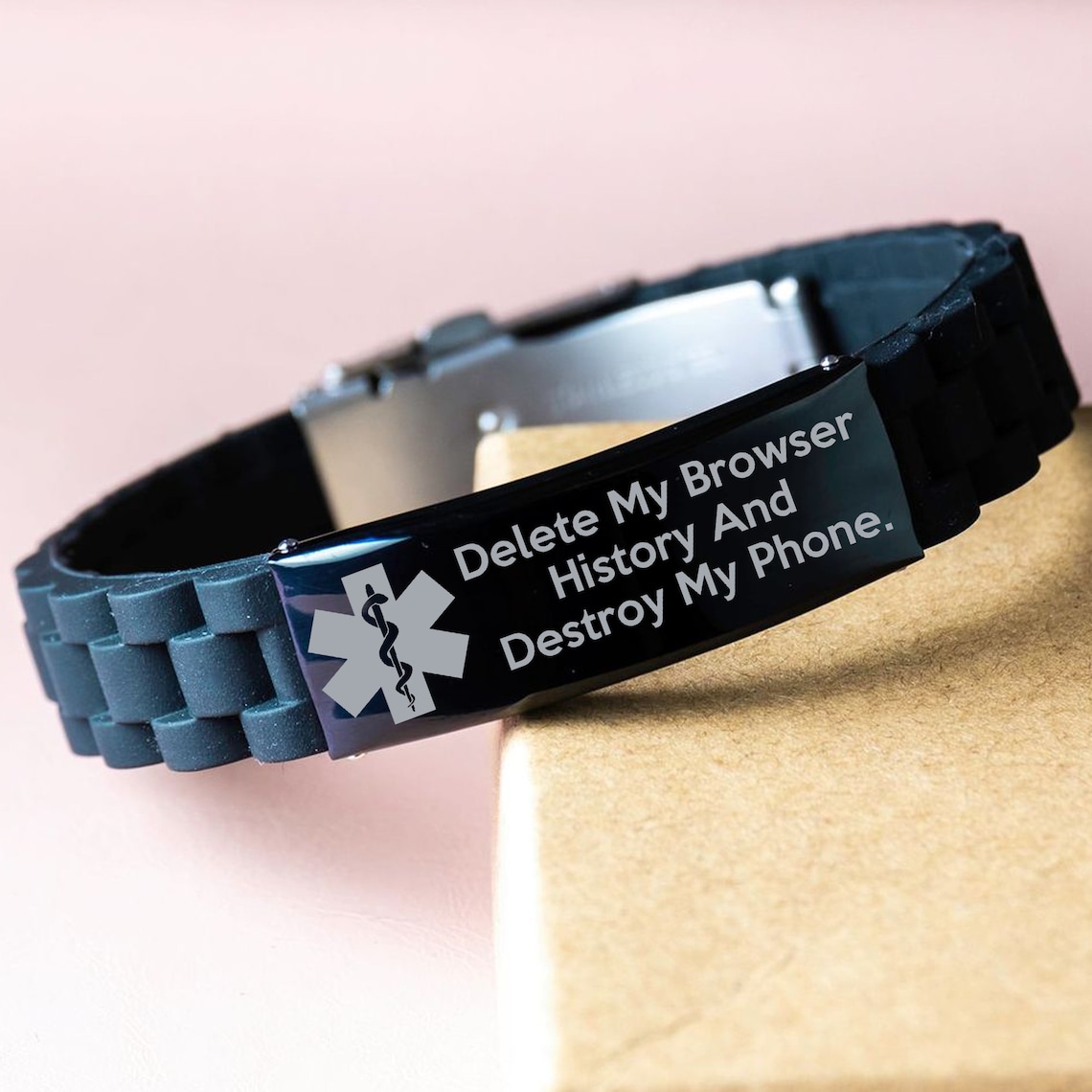 Medical Alert Braceletdelete My Browser History Funny Gift Etsy