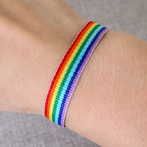 Tęczowa bransoletka Regenboog Armbanden Arc en ciel Gay Pride Lesbijka Drag Queen LGBTQ