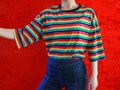 Rainbow LGBTQ Gay Pride Lesbian Drag Queen T-shirt Top Clothing Oversized Regenboog Size S/M Gifts For Her product logo