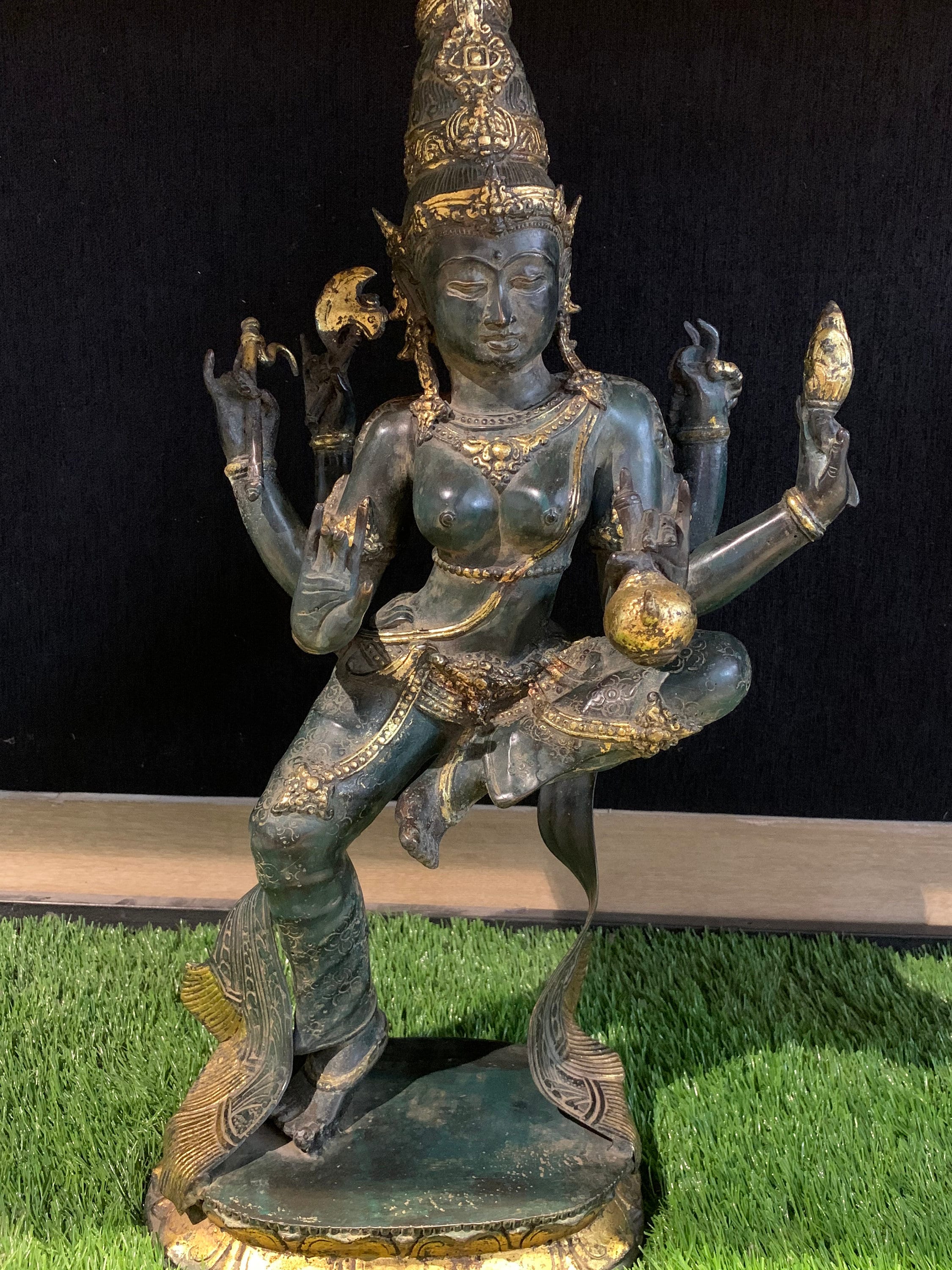Goddess Parvati Bronze Statue Antique Home Decor Statue Etsy