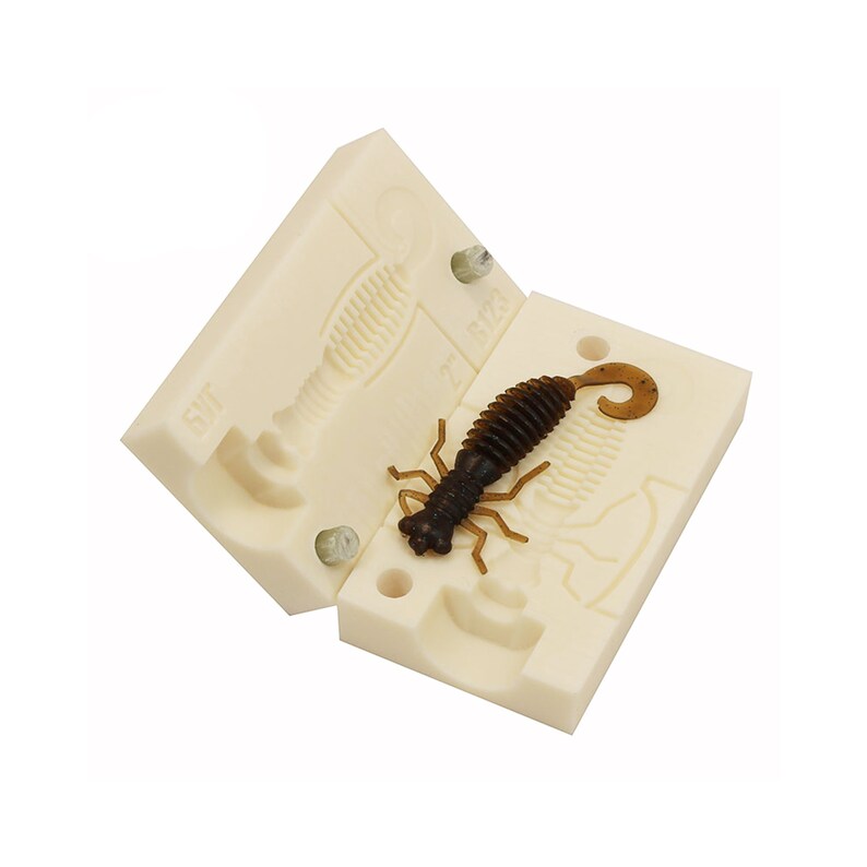 Fishing soft bait mold LarvaLux 4,5 inch model B140