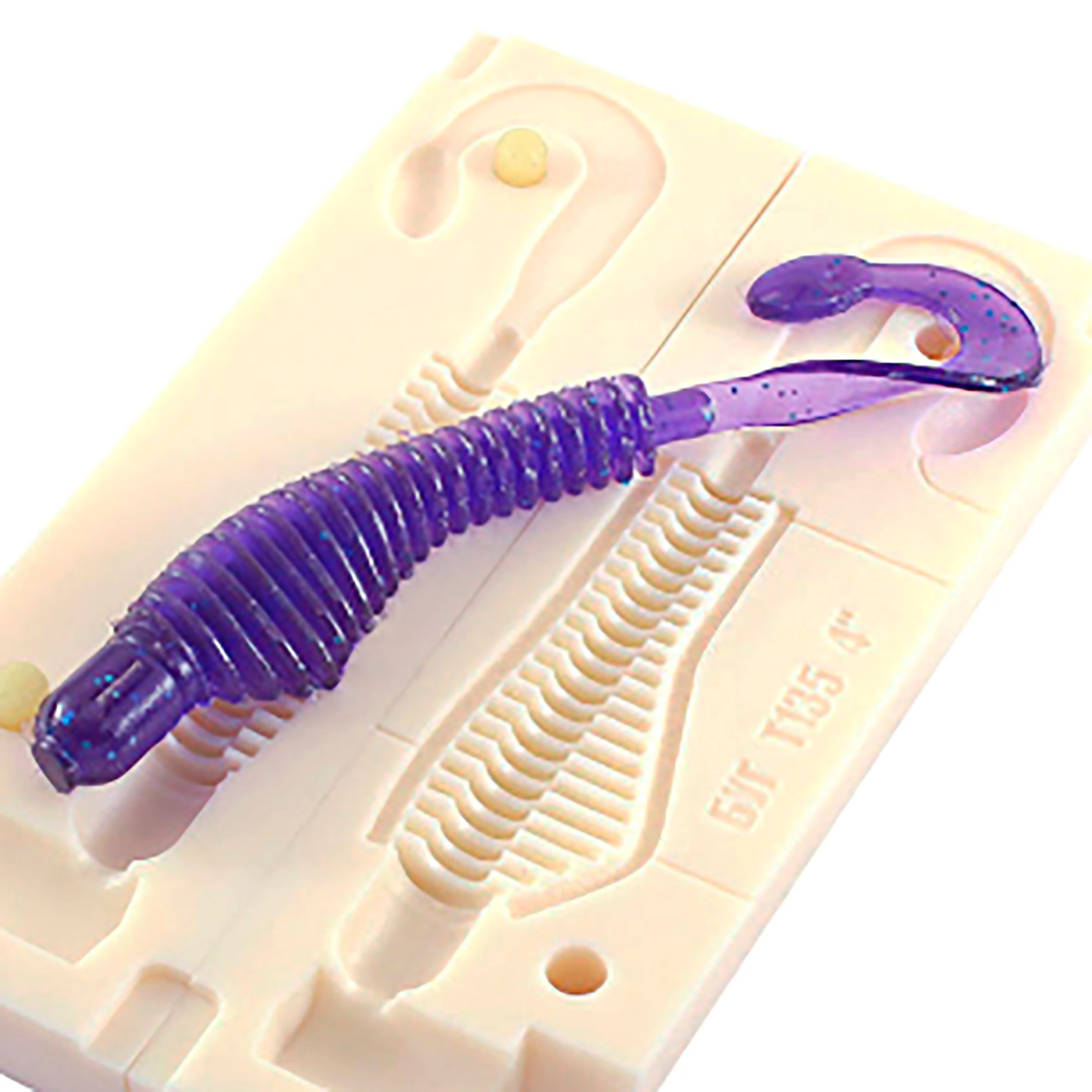 Fishing soft bait mold MoxiAutent 4 inch model T135 Etsy