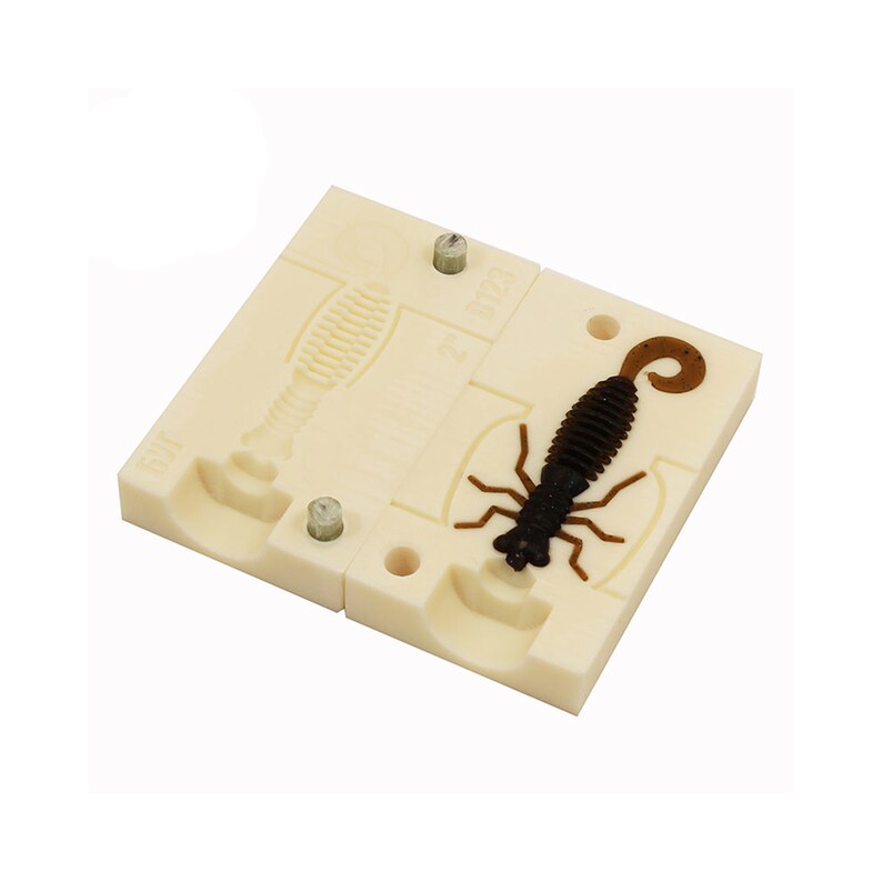 Fishing soft bait mold LarvaLux 4,5 inch model B140