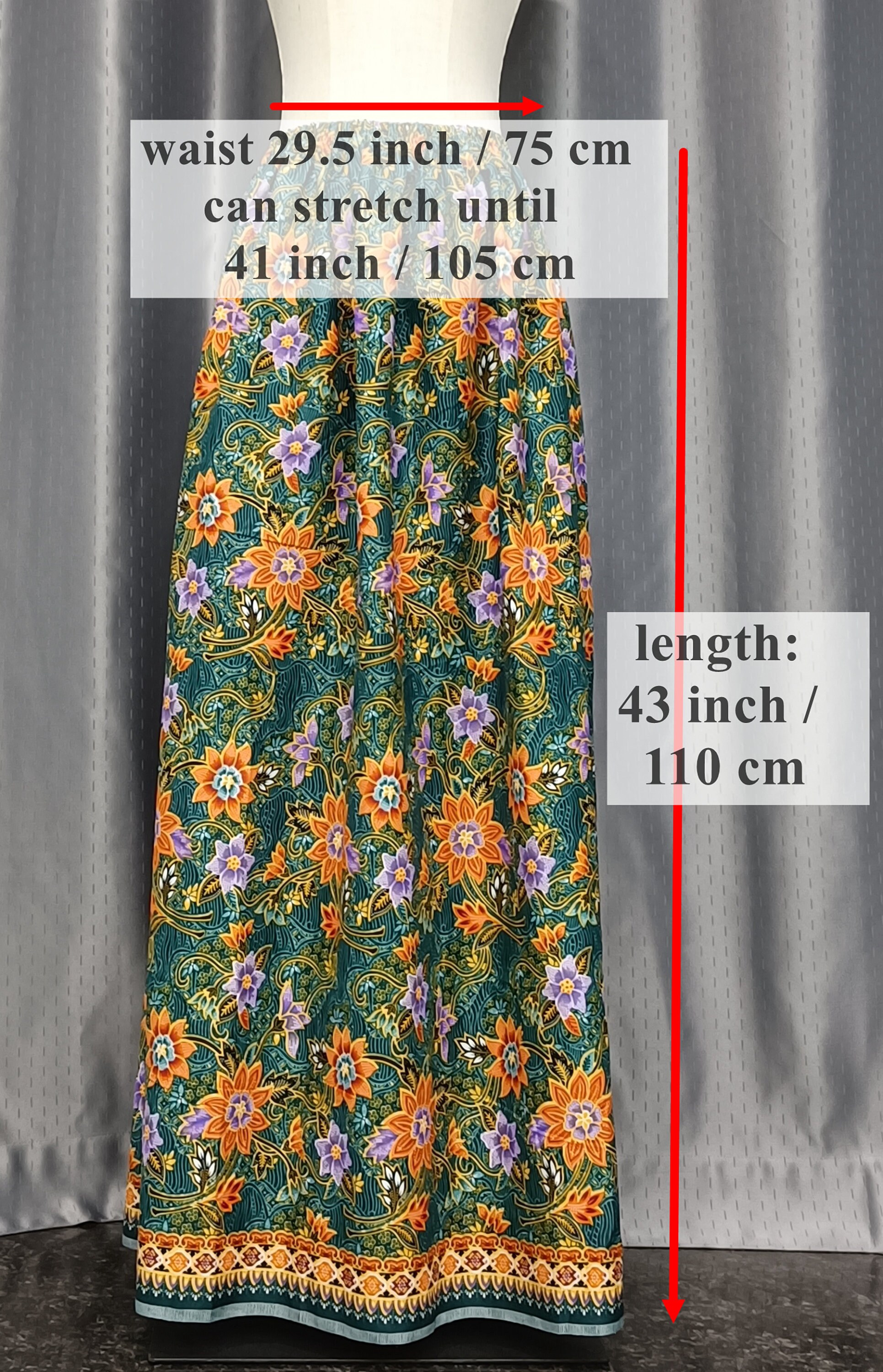 75cm long skirt discount