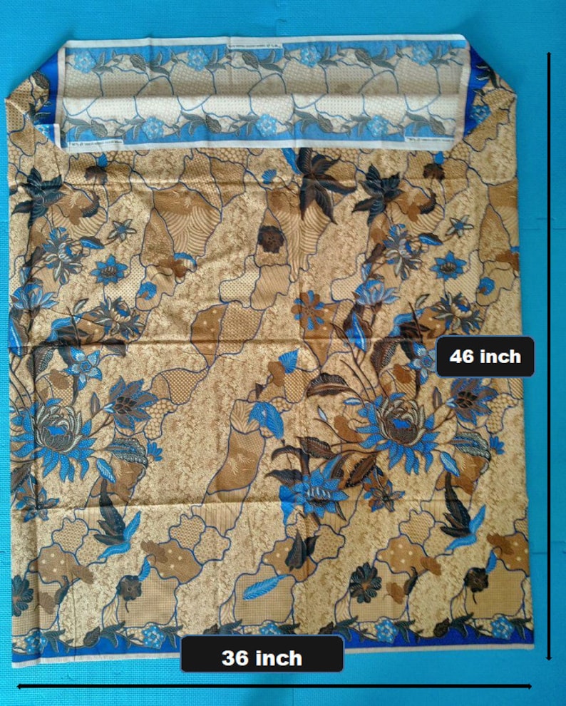 Batik Sarong Wrap 72" X 46" Colorful Summer Beach Cover Ups, Bali Batik Fabric Textiles Clothes & Decorative Clothes - Floral Flower Dress image 6