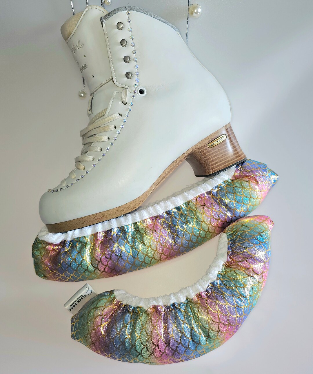 Ice Skate Soakers Mermaid Ice Skate Soakers Silver Ice Skate Etsy