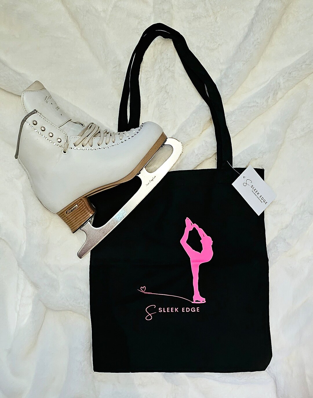 Figure Skate Tote Bag, Skate Bag, Ice Skate Bag, Figure Skater Bag, Ice