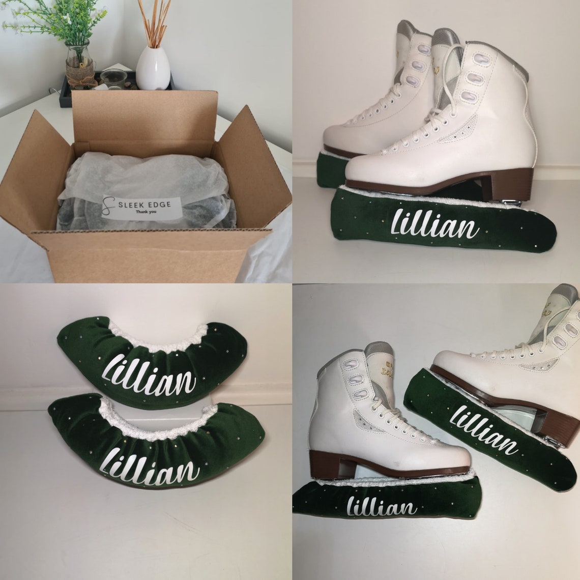 Custom Ice Skate Soakers Figure Skate Soakers Personalised Etsy