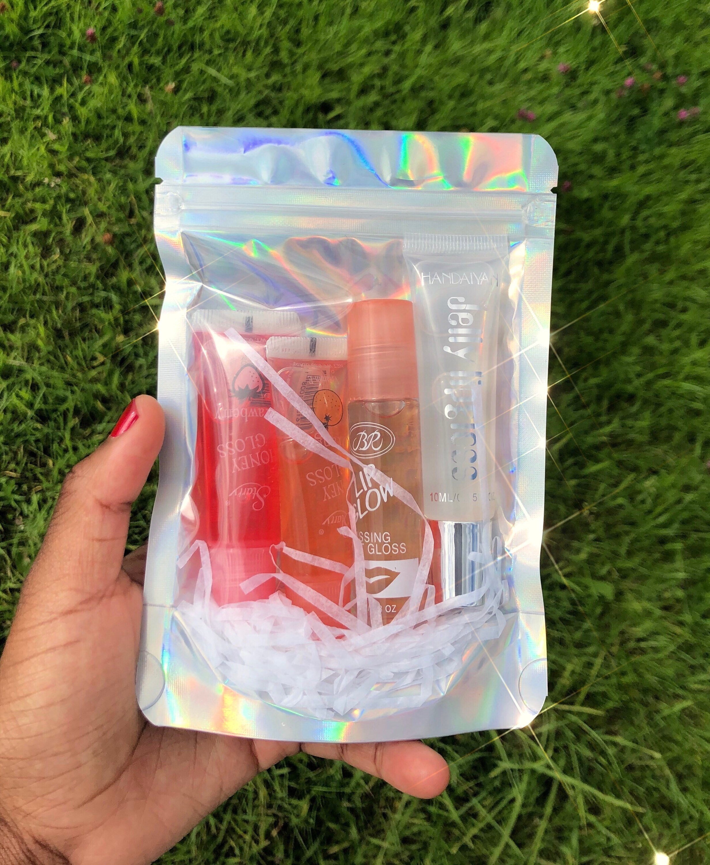 Lipgloss lip Gloss Bundles With Scrunchies pack of 3 or 4 Etsy UK