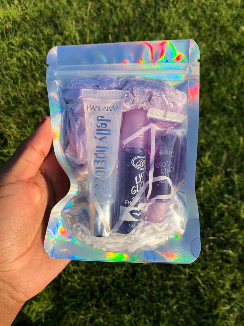 Lipgloss lip gloss bundles with scrunchies pack of 3 or 4 Etsy