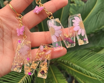 picture Resin Art Alphabet Keychain resin keychain etsy