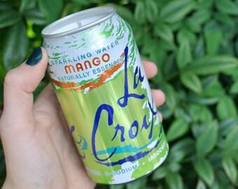 La Croix - Mango | Candle in Upcycled Seltzer Can | Hand-Poured Candle in Repurposed La Croix Can