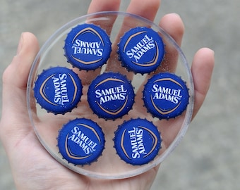 Samuel Adams | Handmade Coaster from Repurposed Sam Adams Beer Bottle Caps