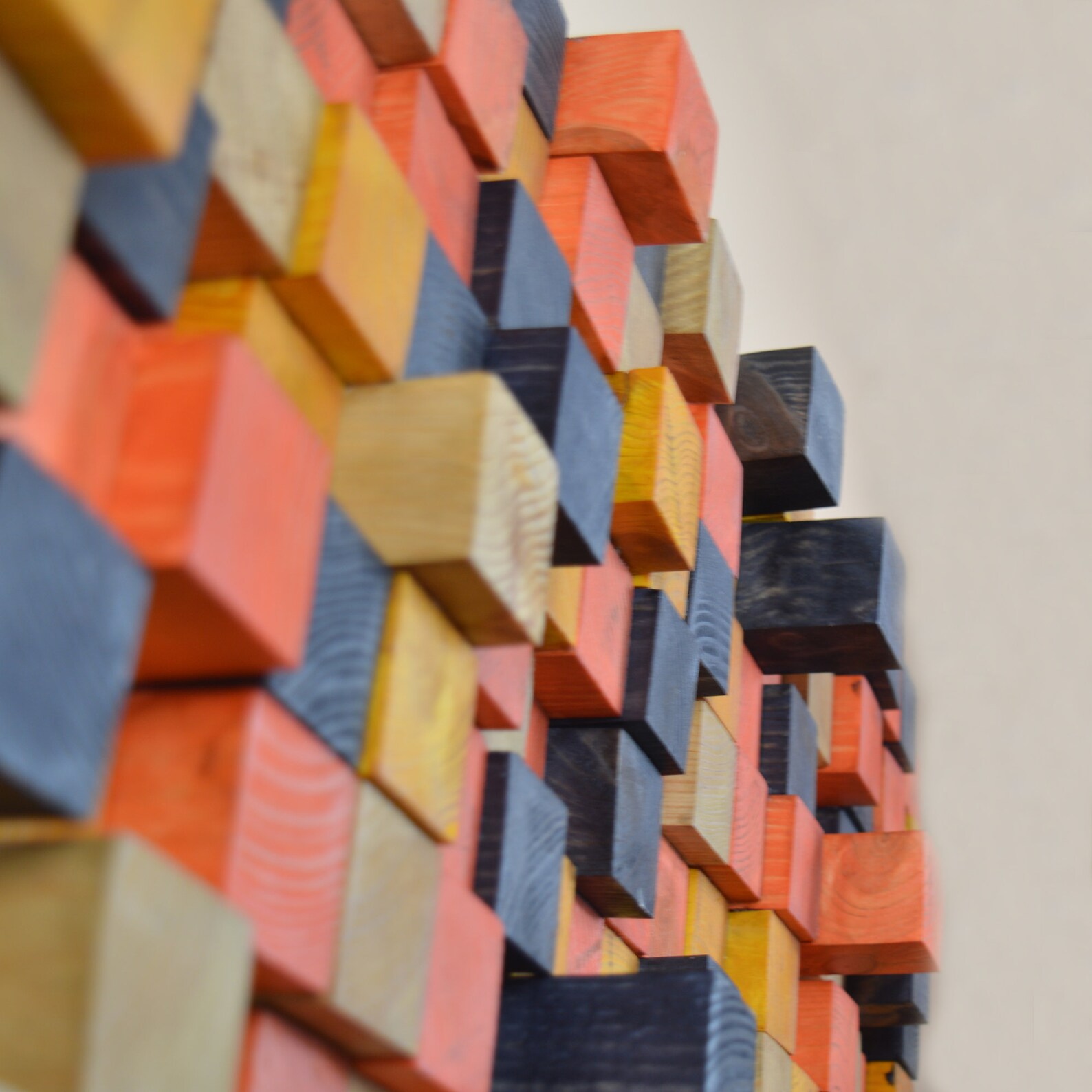 Large Wood Wall Art Geometric Wood Wall Panel Art Abstract Etsy