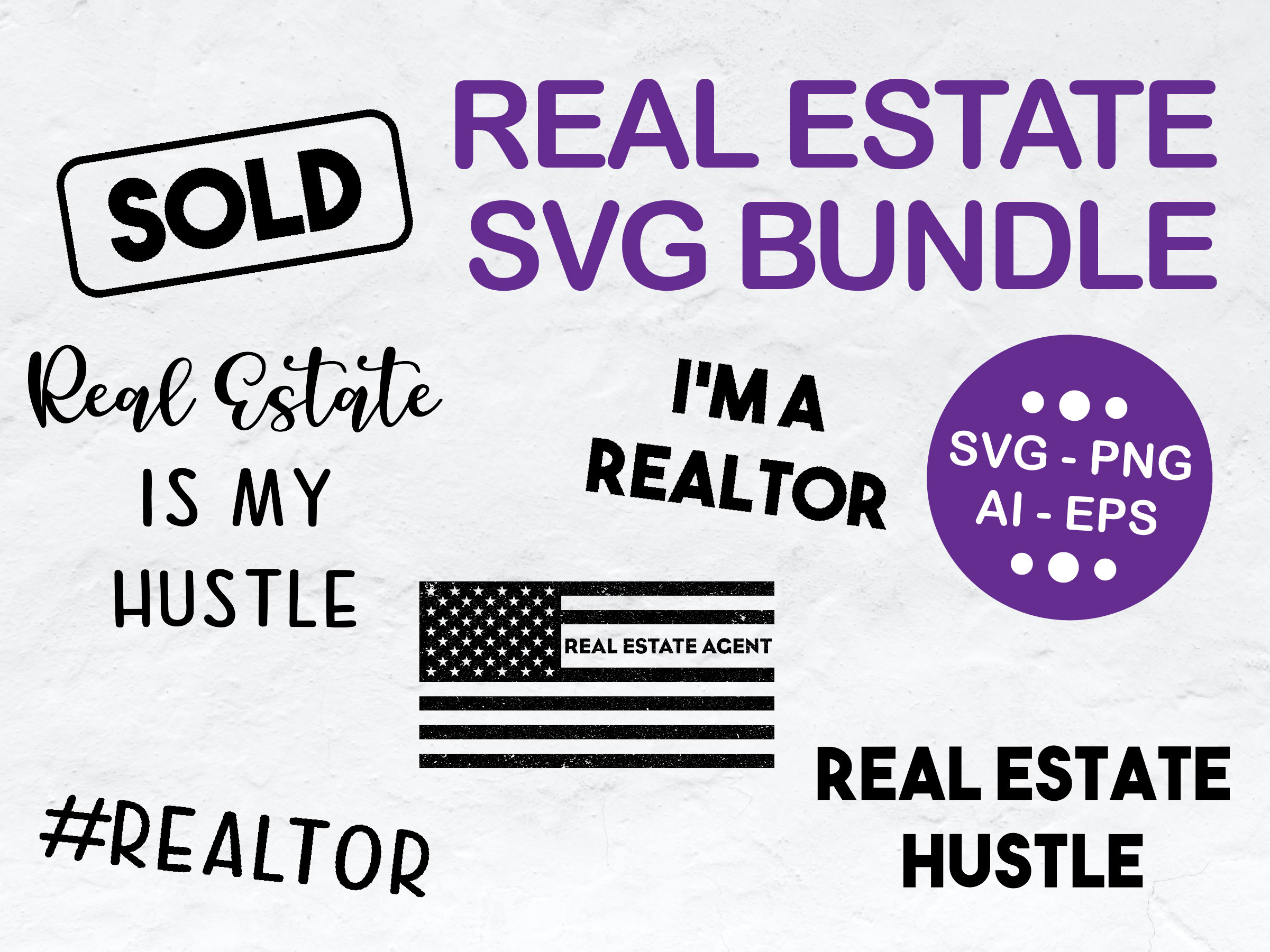 Real Estate SVG BundleRealtor svg png ai epsVector Clip Art Etsy
