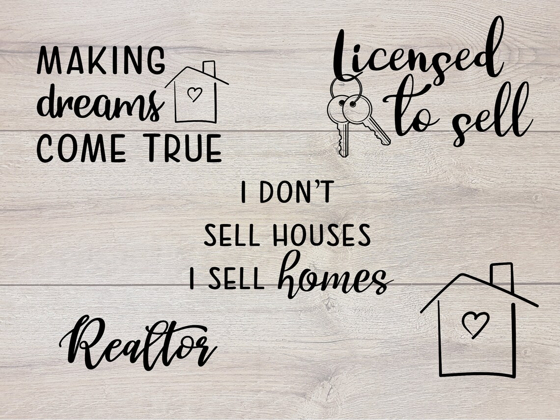 Real Estate SVG Bundlerealtor Svg Png Ai Epsvector Clip Art - Etsy