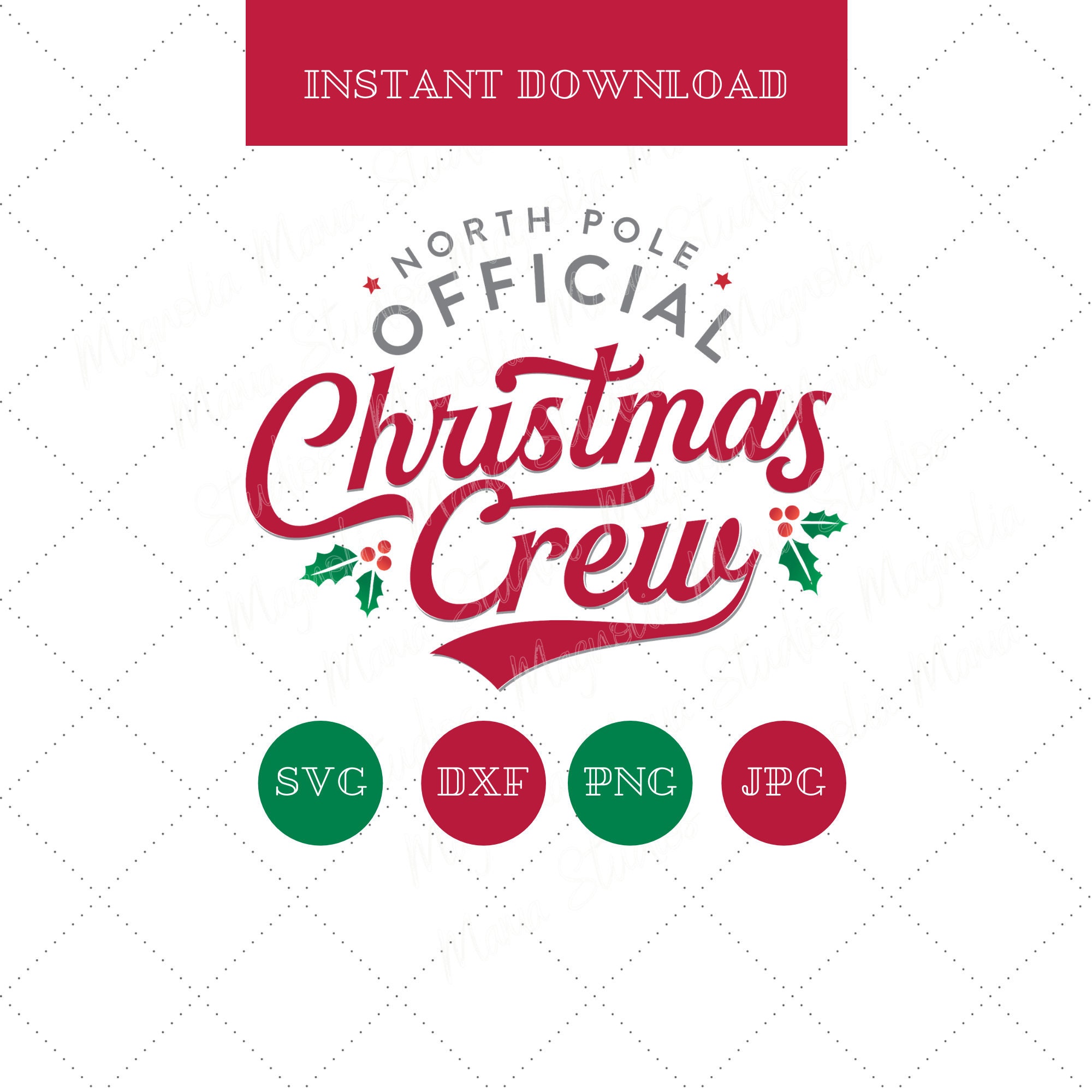 Download Christmas Crew Svg Christmas Dxf Official Christmas Crew Svg Etsy