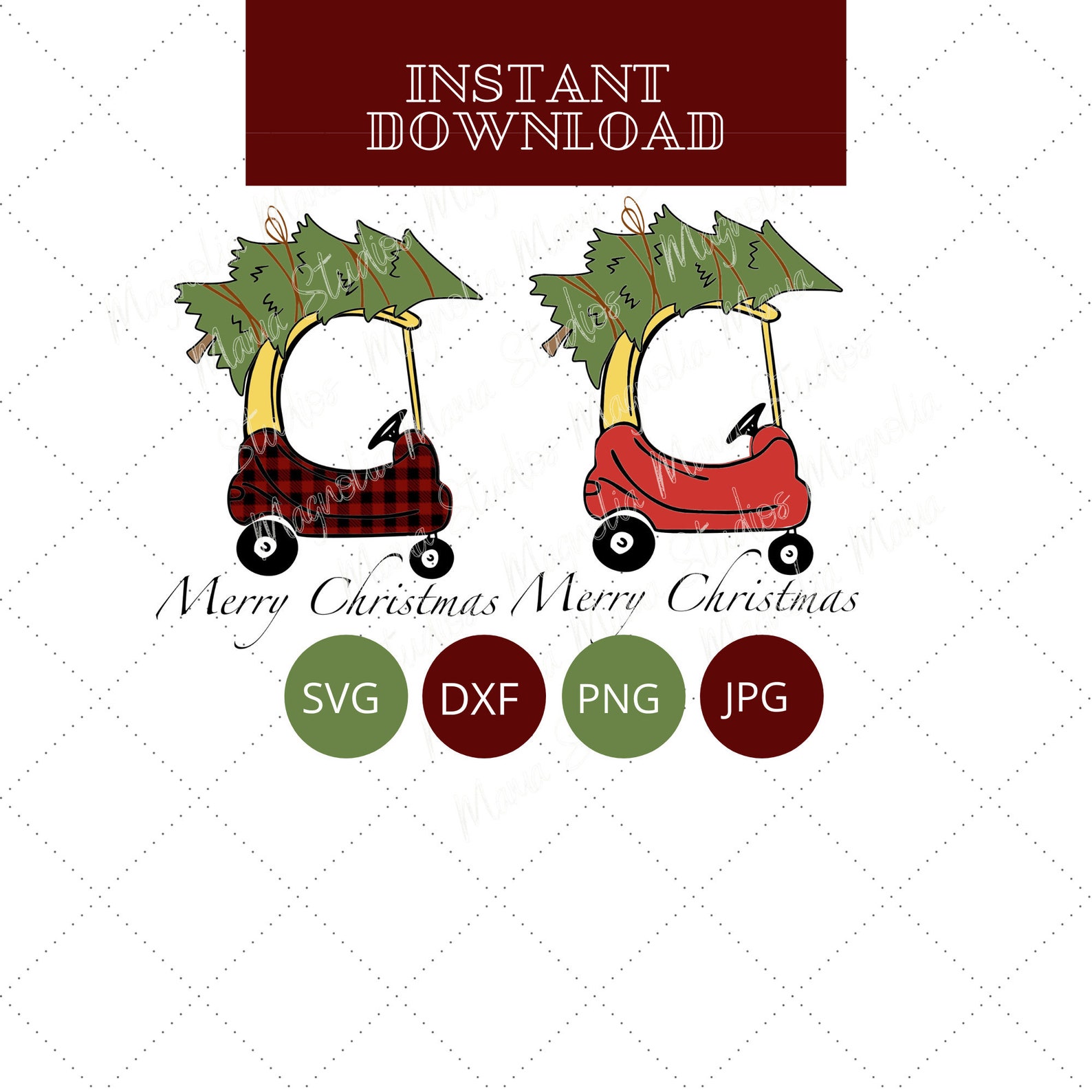 Cozy Coupe Christmas SVG Fisher Price Cozy Coupe Digital - Etsy