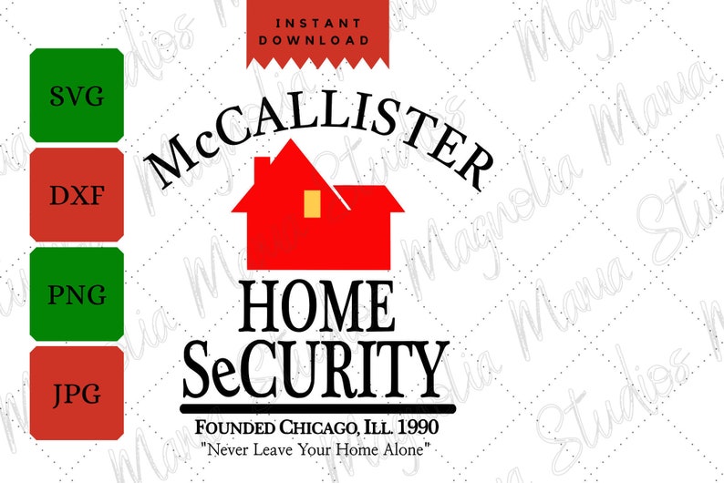 Download Mccallister Home Security Svg Home Alone Svg Christmas Movie Etsy
