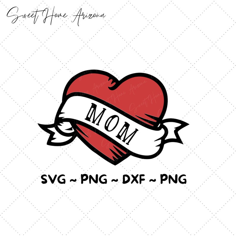 Download Mamas Boy Dxf Valentine Svg For Cricut And Silhouette Vintage Tattoo Heart For Mom Digital Download Mom Heart Valentines Svg Clip Art Art Collectibles Kromasol Com