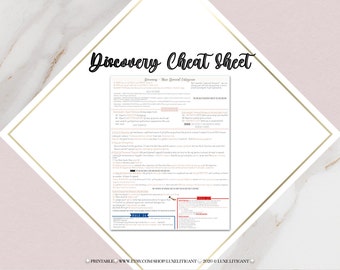 Civil Procedure Cheat Sheet: Discovery | Non-Editable PDF