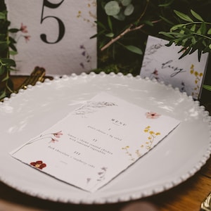 wedding menu