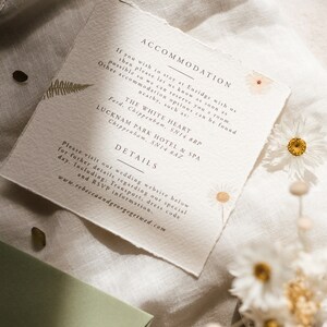 floral wedding invitation