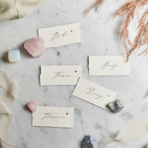 Moon & Stars Place Cards / Wedding Place Cards / Wedding Table Decor / Table Setting / Wedding Signs / Minimal Table Numbers