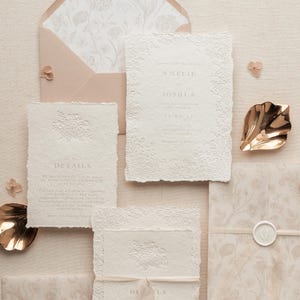 Floral Wedding Invitation / Wildflower Wedding Invitation / Wedding Invite / Blush Wedding Invitation / Wedding Invitation Suite /