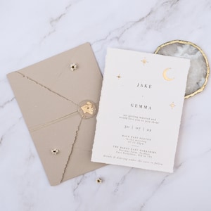 celestial wedding invitation