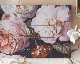 Wedding Save the Dates / Floral Save the Dates / Save the Date Cards / Watercolor Floral Save the Date / Watercolour Floral Save the Dates