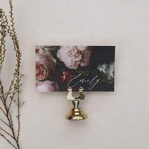 Floral Place Name Cards / Wedding Place Card / Blush Place Cards / Wedding Table Setting / Watercolour Floral Place Card / Wedding Name Card