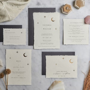 celestial wedding invitation