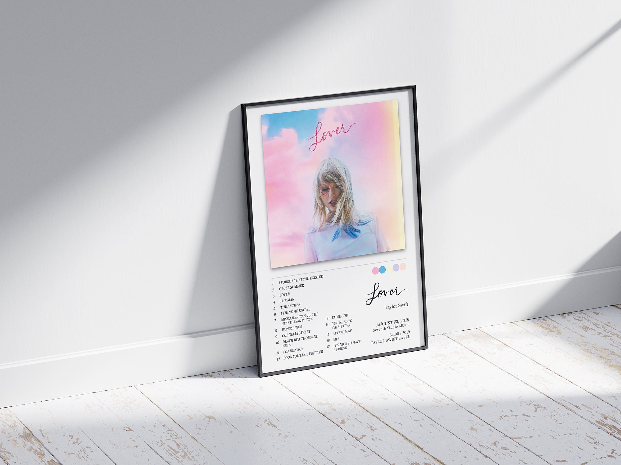 TAYLOR SWIFT Lover Album Art Poster Etsy