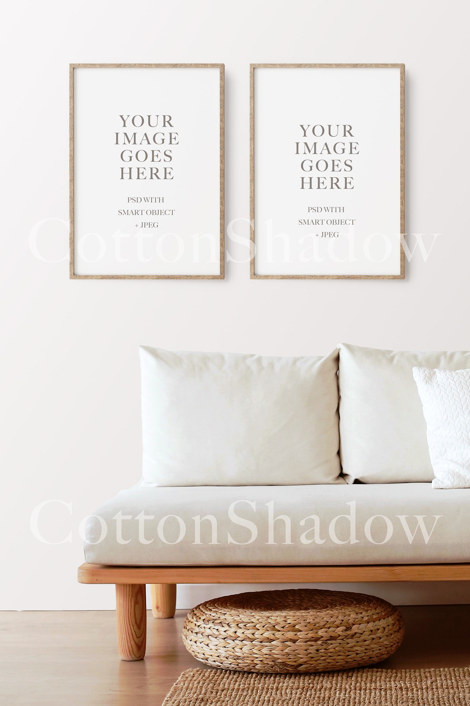 Photo Frames Mockup A3 Set of 2 Photo Frames Poster Etsy