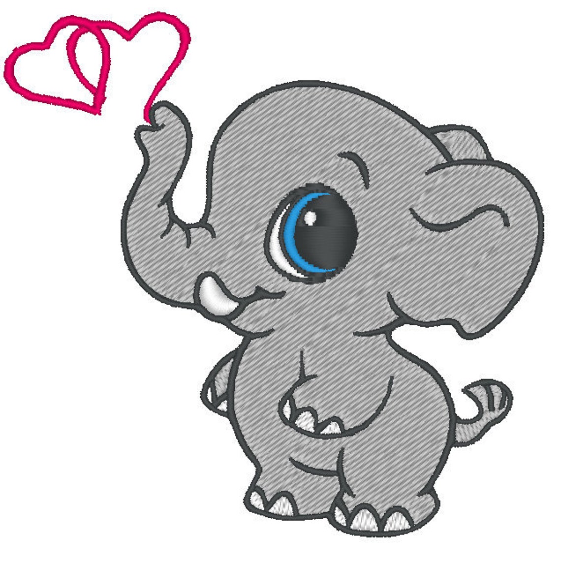 Embroidery file baby elephant embroidery file elefant  etsy Embroidery file baby elephant embroidery file elefant  etsy