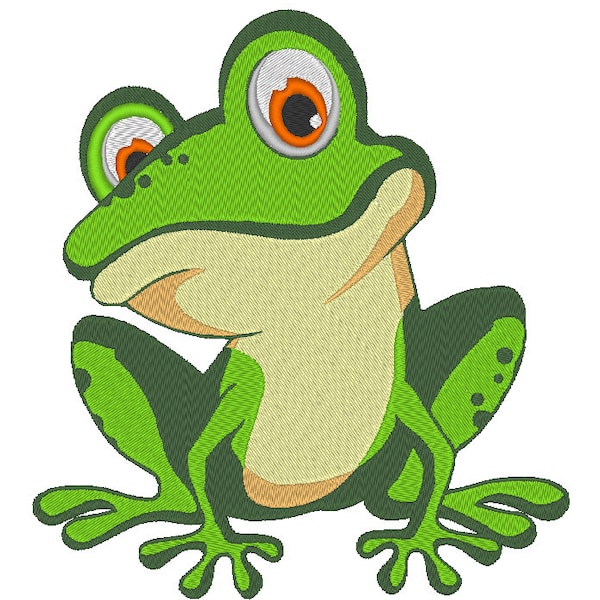 Stickdatei Frosch embroidery file frog