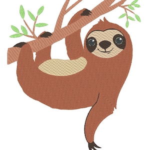 Embroidery file sloth embroidery file sloth