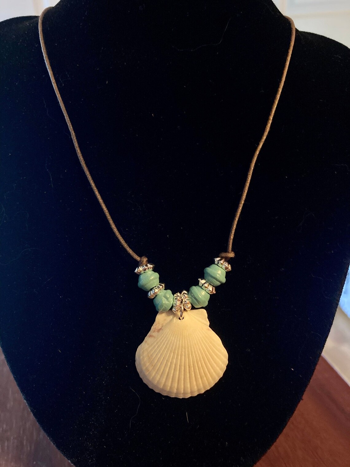 Scallop Shell Necklace Etsy