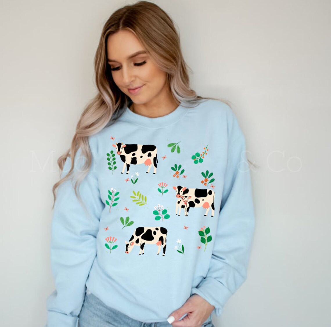 cute cow sweatshirt
