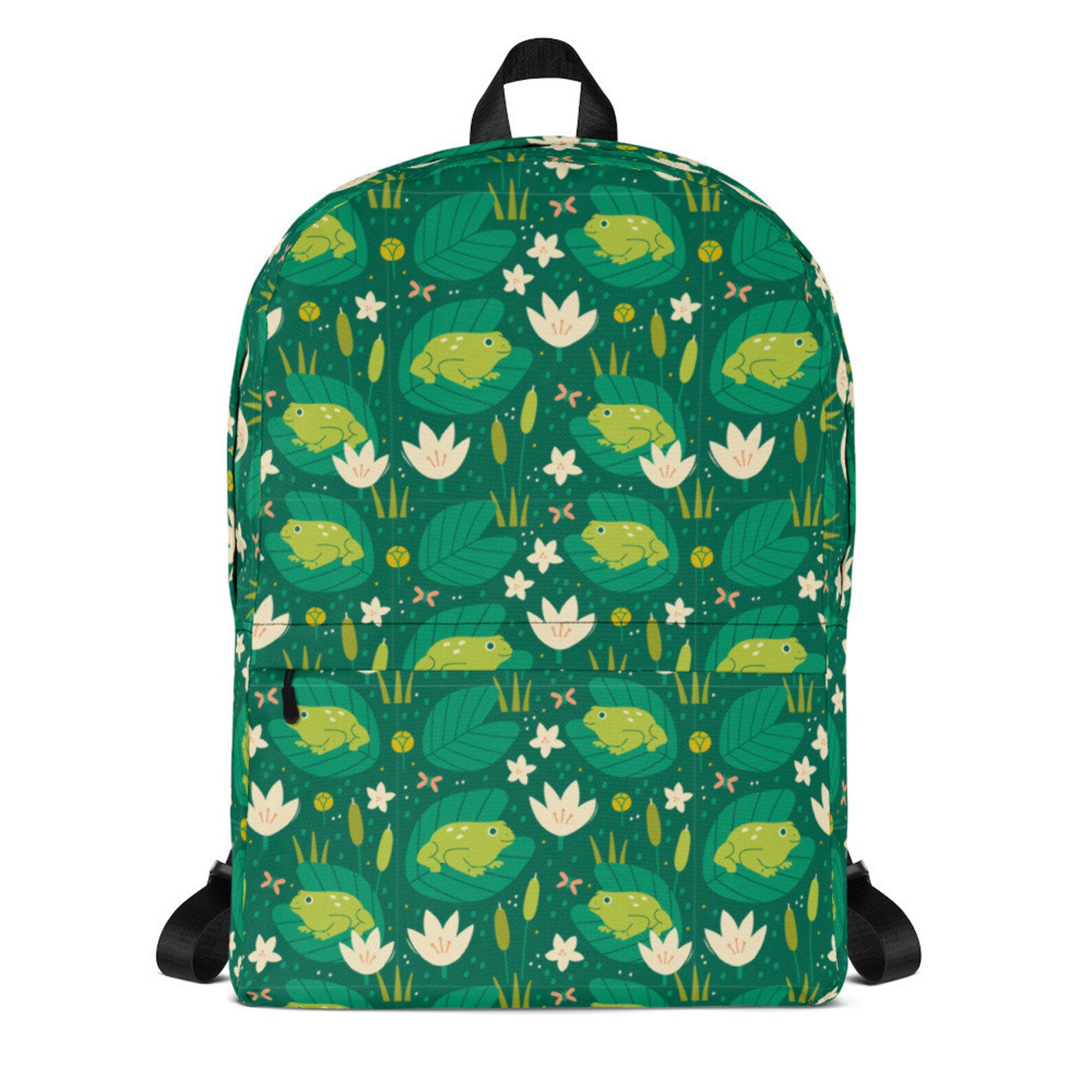 Cute Frog Nature Backpack Kawaii Bag Cottagecore Backpack Mori Etsy